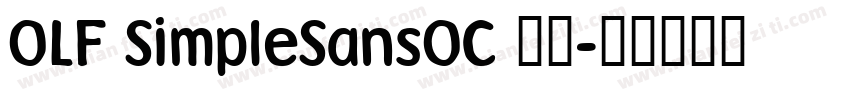 OLF SimpleSansOC 字体字体转换